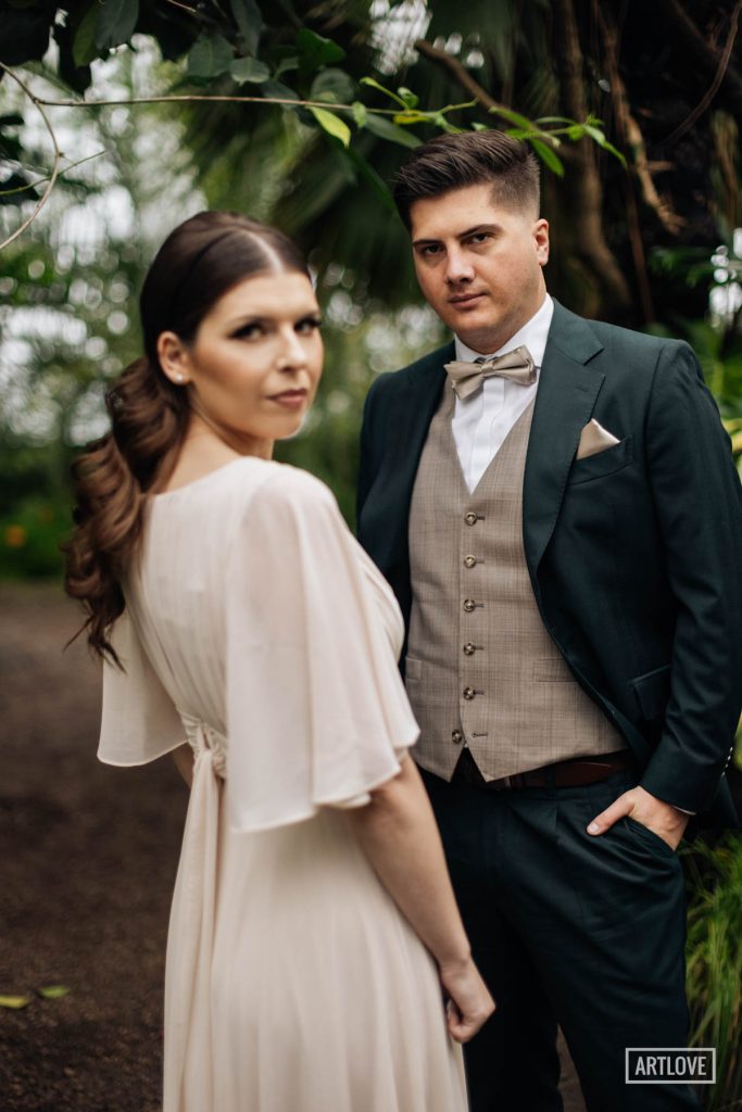 Reportaż ślubny w Willa Emilianów oraz plener w Ogrodzie Botanicznym Powsin